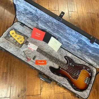 Fender American Professional II Precision Bass RW Rosewood 2021 3-Color Sunburst US210074214 American Professional II Precision Bass with Rosewood Fretboard