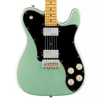 Fender American Professional II Telecaster Deluxe - накладка на гриф из клена, цвет Mystic Surf Green