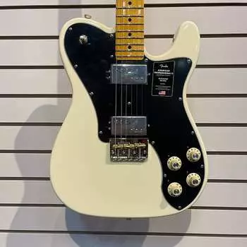 Fender American Professional II Telecaster Deluxe с кленовым грифом 2020 — настоящее время — олимпийский белый American Professional II Telecaster Deluxe with Maple Fretboard