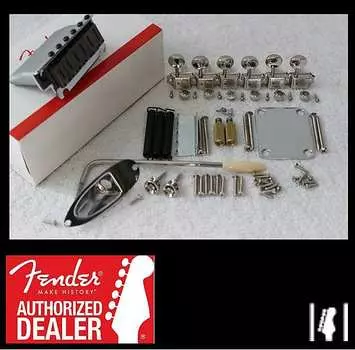 Fender American Standard Chrome Stratocaster Hardware Set с тюнерами Stratocaster 099-2050-000 099-2050-000 American Series Stratocaster Tremolo Bridge Assembly