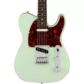 Fender American Ultra Luxe Telecaster Электрогитара с накладкой из палисандра, прозрачный серф-зеленый