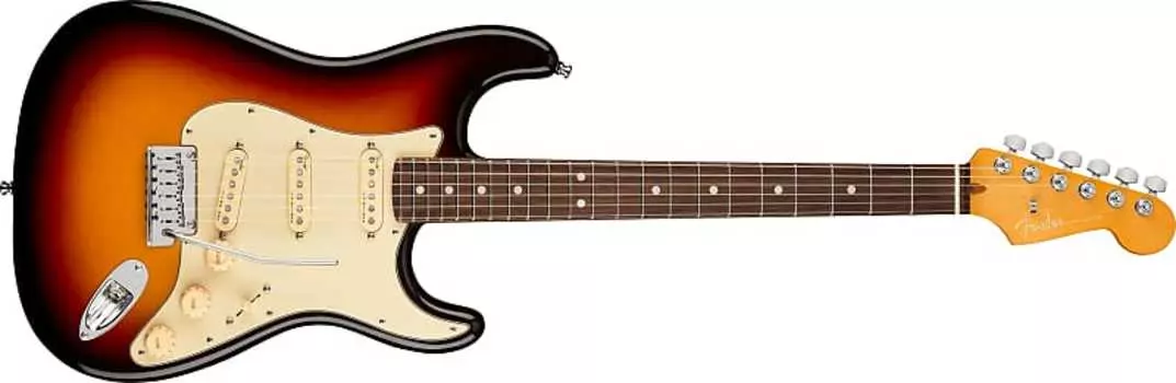 Fender American Ultra Stratocaster, гриф из палисандра, отделка Ultraburst с корпусом AMULTRASTRATRWULTRBST