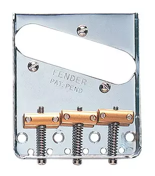 Fender American Vintage 3 Saddle Tele Bridge в сборе - (099-0806-100) 0990806100