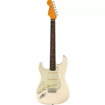 Fender American Vintage II 1961 Stratocaster, левая рука, накладка на гриф из палисандра, белая электрогитара Olympic 0110260805