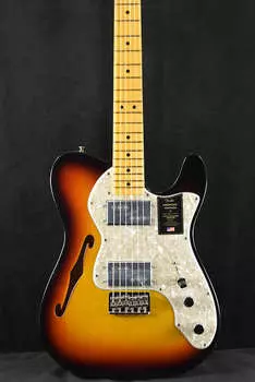 Fender American Vintage II 1972 Telecaster Thinline 3-цветная накладка из клена Sunburst American Vintage II 1972 Telecaster Thinline 3-Color Sunburst...
