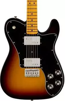 Fender American Vintage II 1975 Telecaster Deluxe MP 3-Color Sunburst с футляром Fender American II Telecaster Deluxe MP w/case