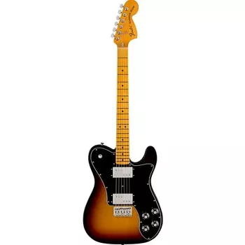 Fender American Vintage II 1975 Telecaster Maple Fingerboard, 3-Tone Sunburst Electric Guitar 0110332800