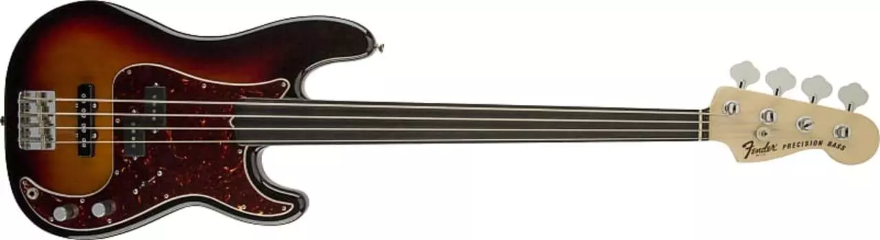 Fender Artist Series Tony Franklin Fretless Precision Bass 3-Color Sunburst, Ebony Bass Guitar - US21008220-9.70 lbs Fender Artist Series Tony Fretless Precision Bass , Ebony