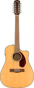 Fender CD-140SCE 12-струнная электроакустическая гитара, натуральный цвет 097-0293-321