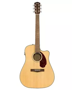 Fender CD-140SCE Dreadnought, накладка на гриф из орехового дерева, натуральный цвет с футляром CD-140SCE Dreadnought, Walnut Fingerboard, Natural w/case