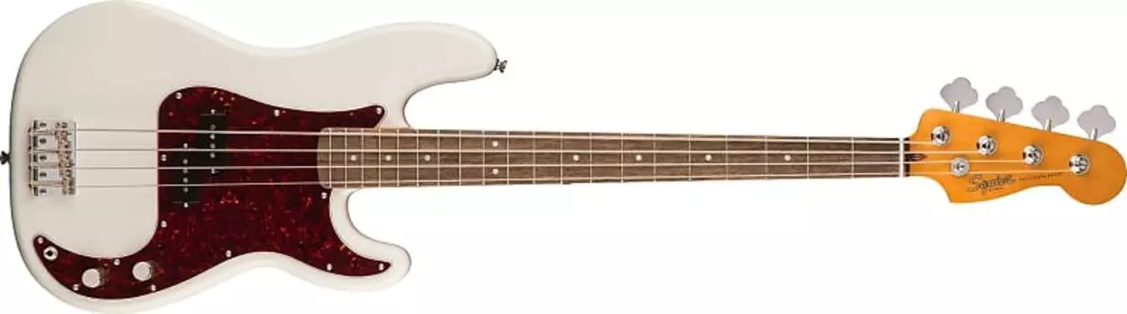 Fender Classic Vibe 60s Precision Bass, накладка на гриф Laurel, олимпийский белый Classic Vibe s Precision Bass Laurel Fingerboard Olympic White