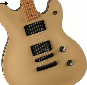 Fender Contemporary Active Starcaster | Накладка на гриф из жареного клена Shoreline Gold Squier