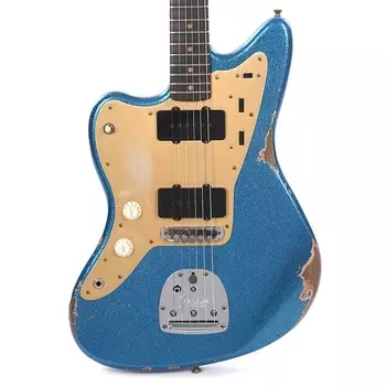 Fender Custom Shop 1959 Jazzmaster "Chicago Special" LEFTY Relic Super Aged Blue Sparkle (серийный номер R118333)