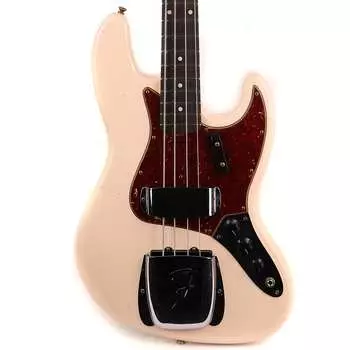 Fender Custom Shop 1964 Jazz Bass Journeyman Relic Super Faded Old Shell Pink с черепаховой защитой