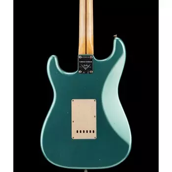 Fender Custom Shop 55 Dual-Mag Stratocaster Journeyman Relic Maple Fingerboard Limited Edition Электрогитара Super Faded Aged Sherwood Green Metallic