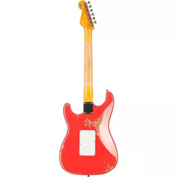 Fender Custom Shop 60 Stratocaster HSS Floyd Rose Heavy Relic Накладка на гриф из палисандра Электрогитара Fiesta Red