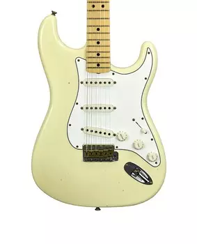 Fender Custom Shop 69 Stratocaster Journeyman Relic в винтажном белом цвете