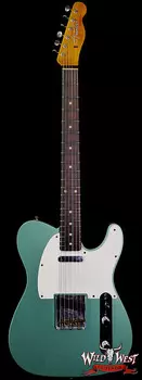 Fender Custom Shop Limited Edition 1960 Telecaster Звукосниматели с ручным заводом Journeyman Relic Выцветшие состаренные Sherwood Green Metallic