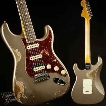 Fender Custom Shop Limited Edition 1967 HSS Stratocaster Heavy Relic - Aged Shorline Gold #143 / 202 Custom Shop Limited Edition 1967 HSS Stratocaster Heavy Relic - Aged Shorline Gold #143 / 2022 Winte