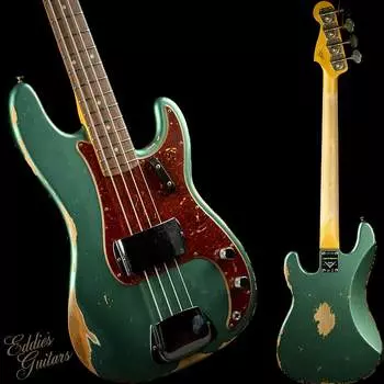 Fender Custom Shop LTD 1960 Precision Bass Heavy Relic - Aged Sherwood Green Metallic