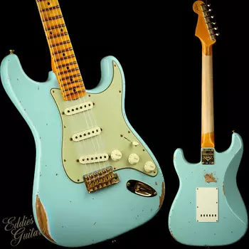 Fender Custom Shop LTD 1962 Stratocaster Relic - Faded Aged Daphne Blue