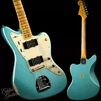 Fender Custom Shop LTD Custom Jazzmaster Relic - Teal Green Metallic Sparkle