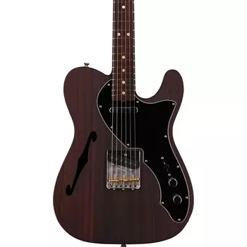 Fender Custom Shop, ограниченная серия Thinline Telecaster из палисандра со шкафом, классическая фурнитура, электрогитара Natural Natural