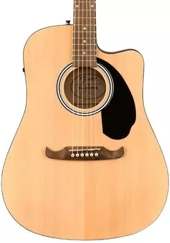 Fender FA-125CE Dreadnought Cutaway Electric Walnut Накладка на гриф, натуральный цвет