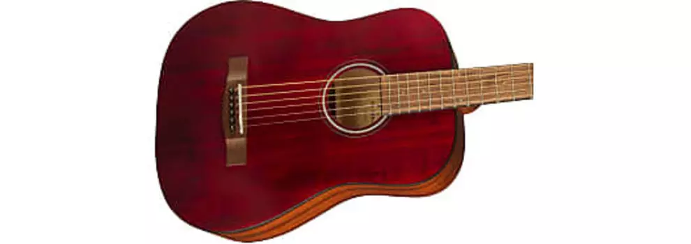 Fender FA-15 3/4 Scale Steel with Gig Bag, накладка на гриф из орехового дерева, красный 0971170170