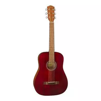 Fender FA-15 3/4 Стальная 6-струнная акустическая гитара (красная) Fender FA-15 3/4 Steel 6-String Acoustic Guitar (Red)