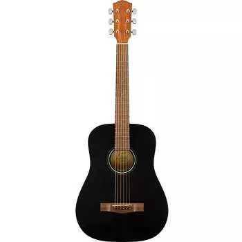 Fender FA-15 Steel, размер 3/4, черный, с чехлом, накладка на гриф из орехового дерева 0971170106