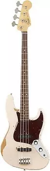 Fender Flea Jazz Bass Roadworn Shell Pink W/B