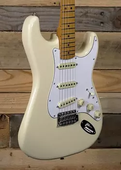 Fender Jimi Hendrix Stratocaster Электрогитара Olympic White с чехлом