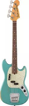 Fender JMJ Road Worn Mustang Bass Faded Daphne Blue