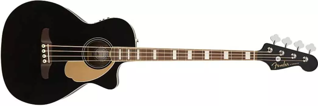 Fender Kingman Acoustic Bass - Накладка на гриф из орехового дерева - Черный V2