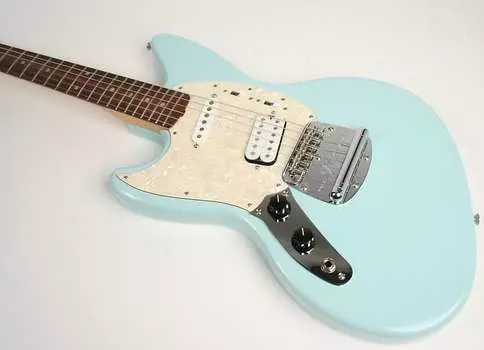 Fender Kurt Cobain Jag-Stang Накладка на гриф из палисандра для левой руки Sonic Blue Kurt Cobain Jag-Stang Left-Hand Rosewood Fingerboard Sonic Blue