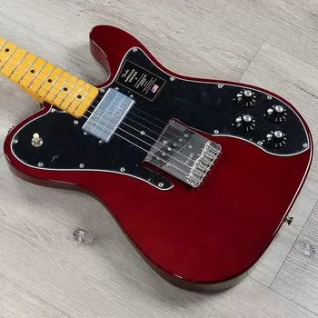 Fender LE American Vintage II 1977 Telecaster Custom Guitar, Belly Cut, Wine 0170632815