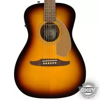 Fender Malibu Player, накладка на гриф из орехового дерева, солнечные лучи