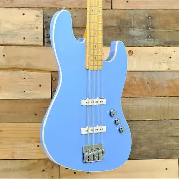 Fender MIJ Aerodyne II Jazz Bass 2022 — калифорнийский синий — с сумкой — 8 # 11 унций