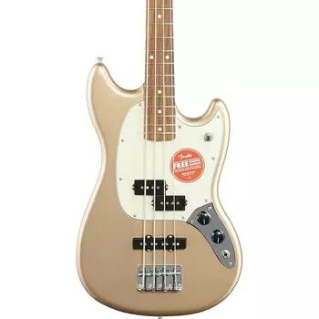Fender Mustang PJ Pau Ferro Electric Bass, Firemist Gold 144053553
