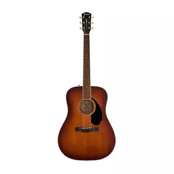 Fender PD-220E Paramount Dreadnought, полностью выдержанный из красного дерева коньячный взрыв PD-220E Paramount Dreadnought, All Mahogany Aged Cognac Burst