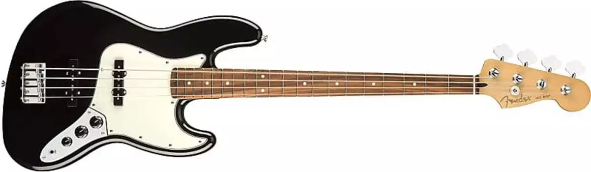 Fender Player 4-String Electric Jazz Bass Guitar, гриф Pau Ferro, черный 0149903506
