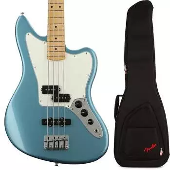 Fender Player Jaguar Bass - Tidepool с кленовой накладкой на гриф в комплекте с Fender FB620 Electric Bass Gig Bag - черный 0149302513=1 0991522406=1