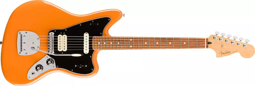 Fender Player Jaguar, накладка на гриф Pau Ferro, цвет Capri Orange — MX22028406
