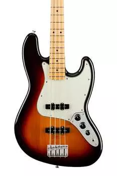 Fender Player Jazz 4-струнный электрический бас, кленовый гриф, 3 цвета Sunburst