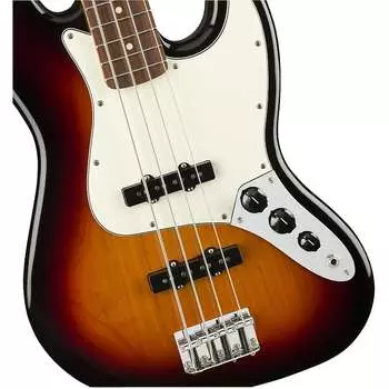 Fender Player Jazz Bass - 3 цвета Sunburst с накладкой Pau Ferro