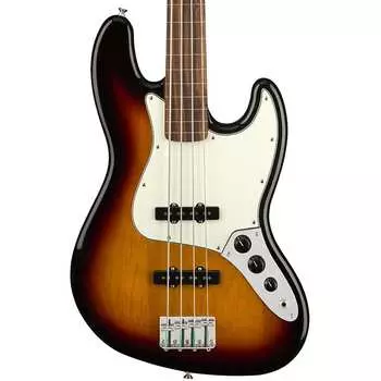 Fender Player Jazz Bass Безладовый Pau Ferro Fingerboard 3-Color Sunburst Bass Jazz Bass Fretless