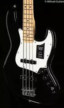 Fender Player Jazz Bass, черный кленовый гриф (723) Бас-гитара