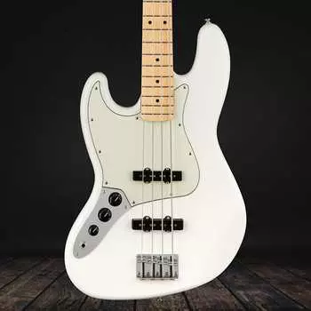 Fender Player Jazz Bass для левой руки, кленовый гриф - полярно-белый