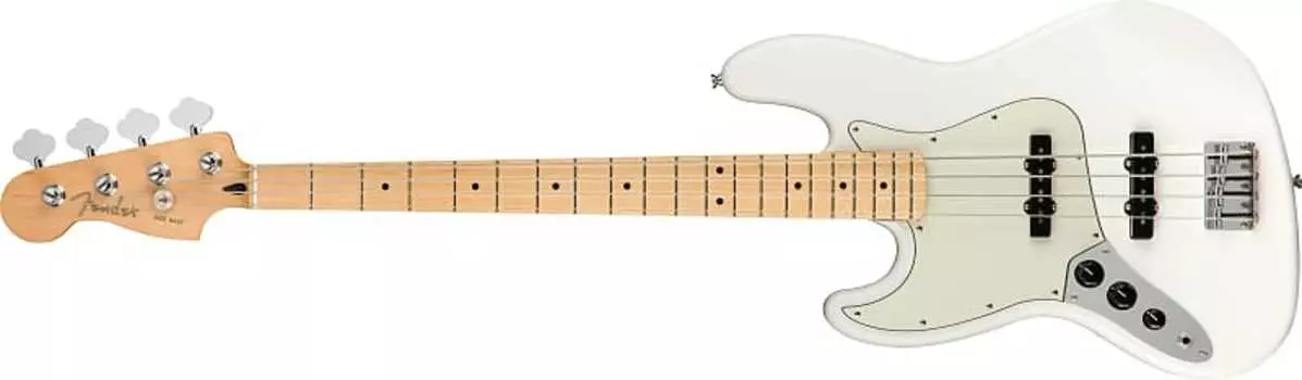 Fender Player Jazz Bass для левшей, кленовый гриф, полярно-белый